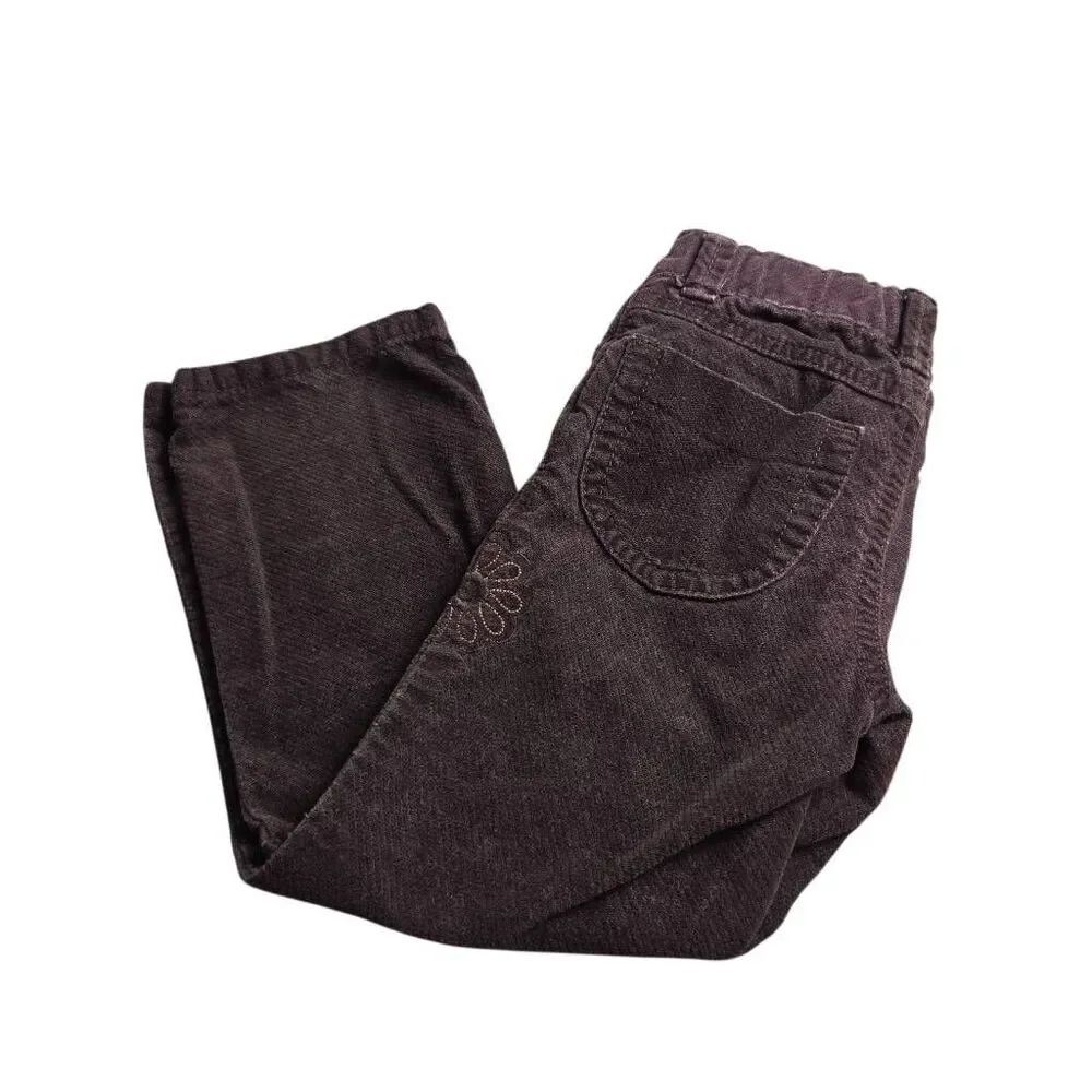 OshKosh B'gosh corduroy pants with embroidered floral 4T